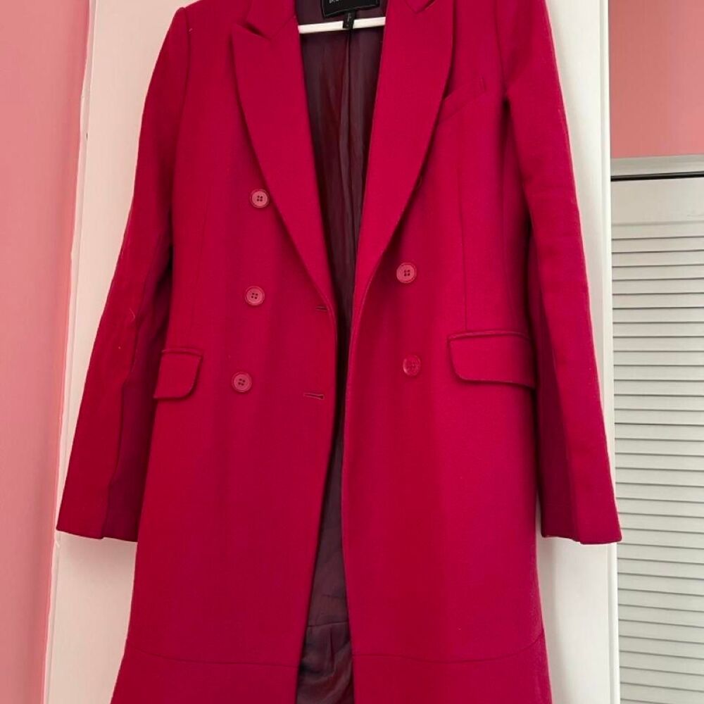 Bcbgmaxazria Women's Pink and Red Coat